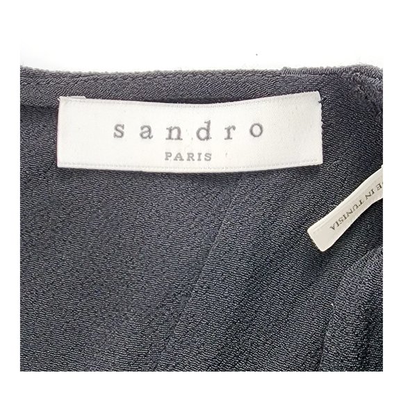 SANDRO Sleeveless Cape Shirt Dress - Picture 3 of 8